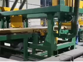 Rock wool production line-cutting section