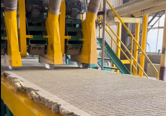 rock wool production line slab cutting unit